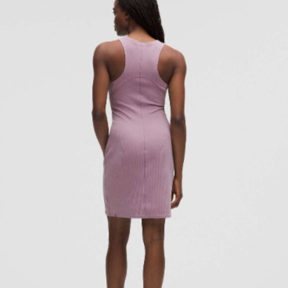NWT Lululemon Ribbed Softstreme Slim-Fit Dress Size 14 in Lavender Lux - Picture 2 of 6